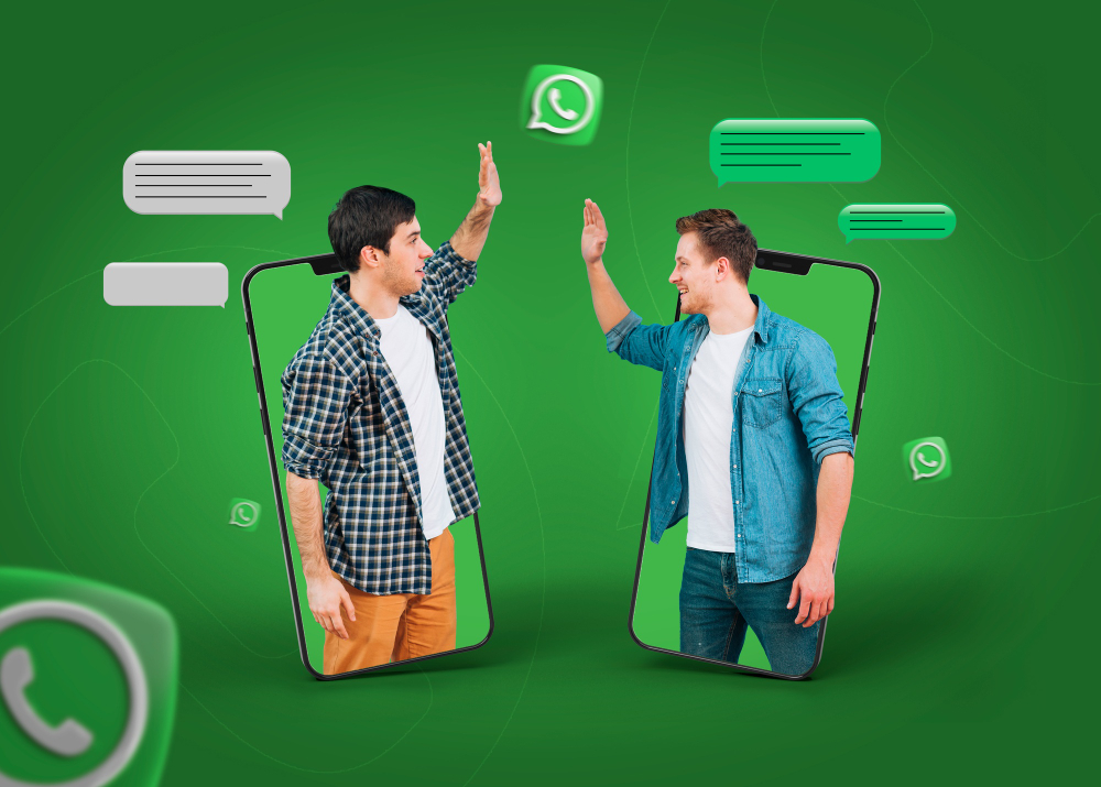medium shot people using apps make friends (1)